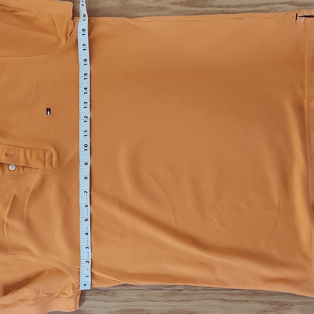 Tommy Hilfiger slim fit polo short sleeves  Small Orange - Picture 9 of 15